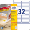 Etykiety uniwersalne Avery Zweckform L6031REV-25 96 x 16,9 mm, 800 sztuk, białe, A4, usuwalne