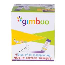 PAKIET Klej w sztyfcie GIMBOO, PVP, trójkątny, znikający, 15g, 1 szt., pakowany w displayu, fioletowy