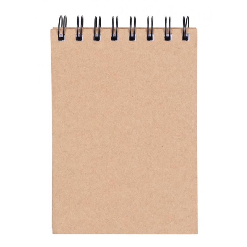 PAKIET Kołonotatnik OFFICE PRODUCTS, craft, A6, w linie, 80 kart., 80gsm, brązowy