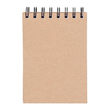 PAKIET Kołonotatnik OFFICE PRODUCTS, craft, A6, w linie, 80 kart., 80gsm, brązowy