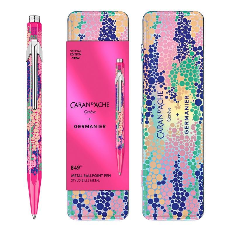 Długopis CARAN D'ACHE 849 Germanier, w pudełku, różowy neonowy