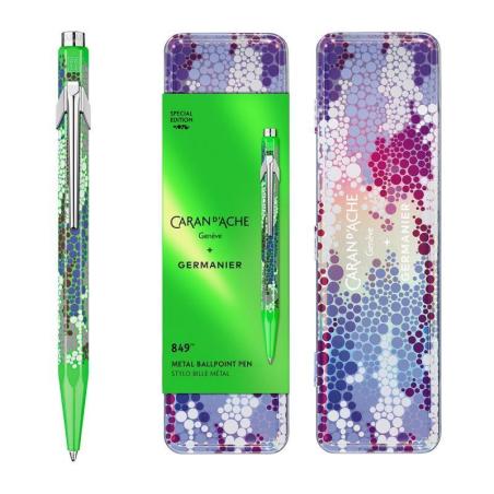 Długopis CARAN D'ACHE 849 Germanier, w pudełku, zielony neonowy