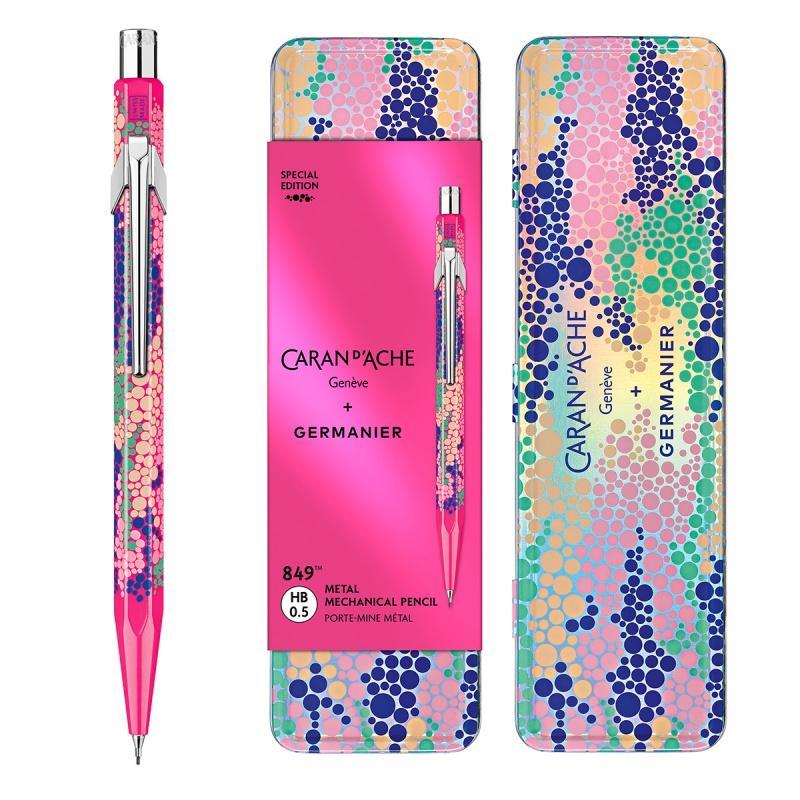 Ołówek mechaniczny CARAN D'ACHE 844 Germanier, 0,5mm, w pudełku, różowy neonowy
