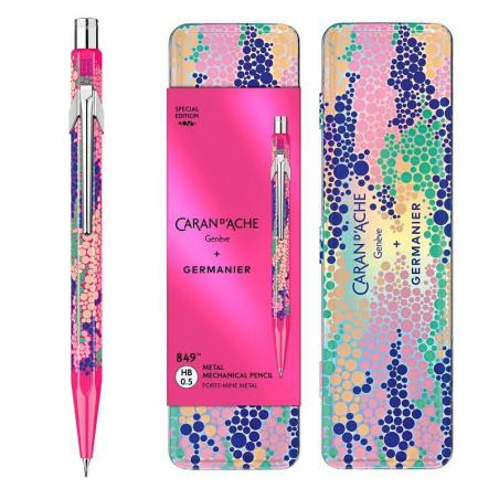 Ołówek mechaniczny CARAN D'ACHE 844 Germanier, 0,5mm, w pudełku, różowy neonowy