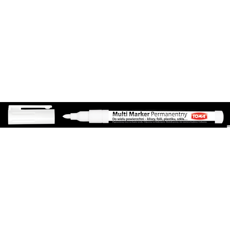Marker permanentny Multi Marker 1,5mm biały TO-333 00 TOMA