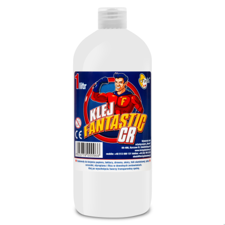 Klej Fantastic 1l Otocki - uniwersalny klej do papieru, drewna, tkanin i tworzyw sztucznych