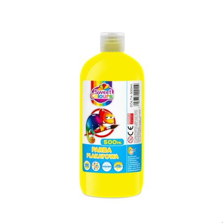 Farby plakatowe 500ml żółta Otocki