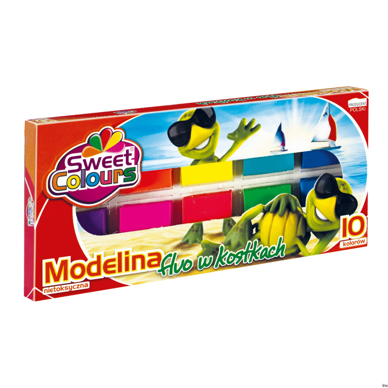 Modelina KOMA 10 kolorów w kostkach 90201