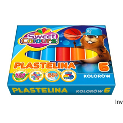 Plastelina 6 kolorów Koma...