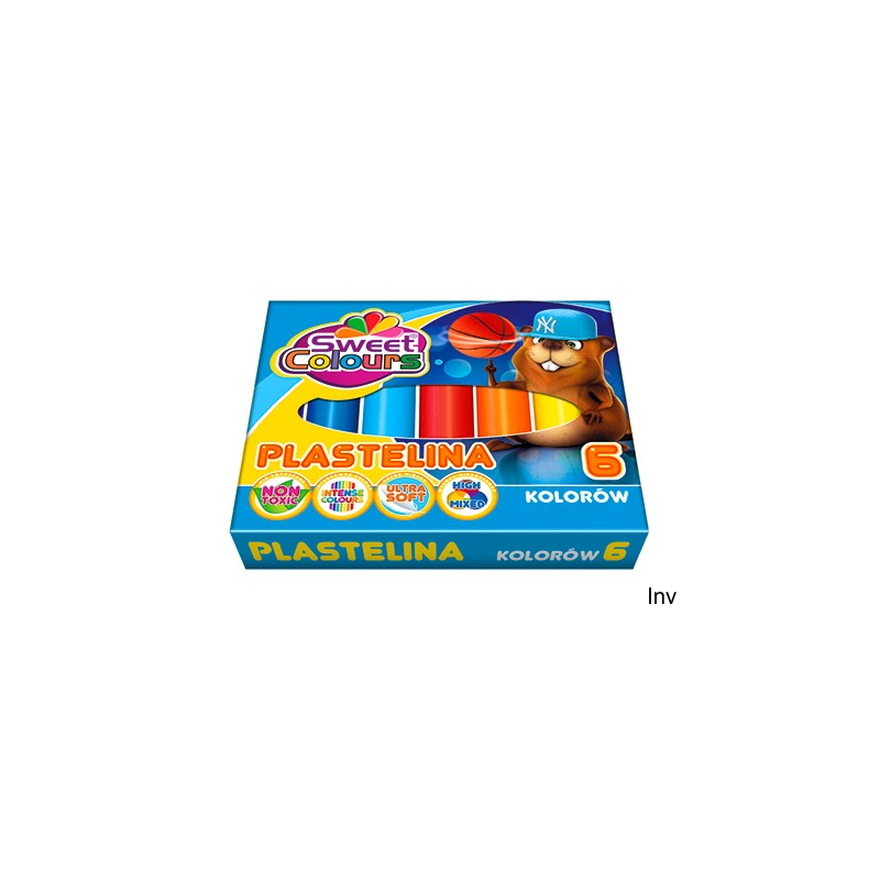 Plastelina 6 kolorów Koma Plast 01518