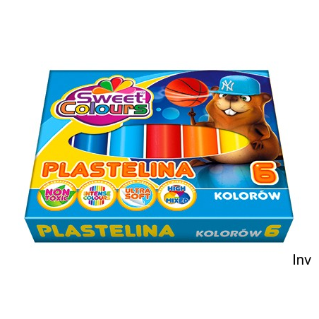 Plastelina 6 kolorów Koma Plast 01518
