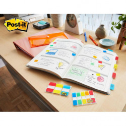 Zakładki indeksujące POST-IT do archiwizacji (676-AYPV), PP, silne, 15,8x38,1mm, 4x10 szt., mix kolorów