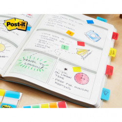 Zakładki indeksujące POST-IT do archiwizacji (676-AYPV), PP, silne, 15,8x38,1mm, 4x10 szt., mix kolorów