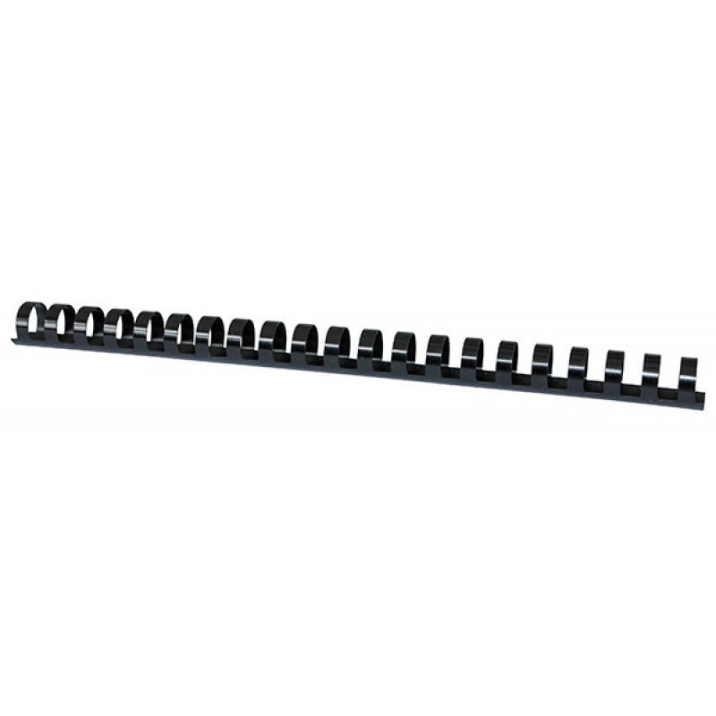 Grzbiety do bindowania OFFICE PRODUCTS, A4, 19mm (165 kartek), 100 szt., czarne