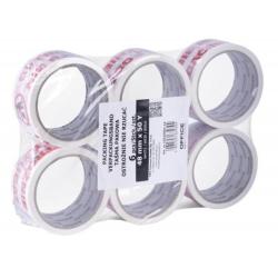 PAKIET Taśma pakowa OFFICE PRODUCTS, ostrożnie nie rzucać, 48mm x 50y, 36mic, 1szt., biała