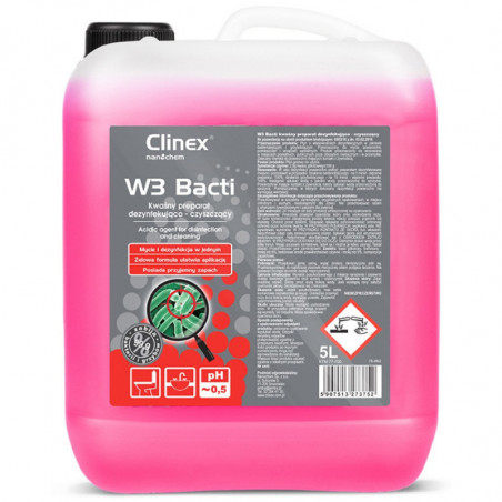 Preparat CLINEX W3 Bacti, dezynfekująco-czyszczący, 5l