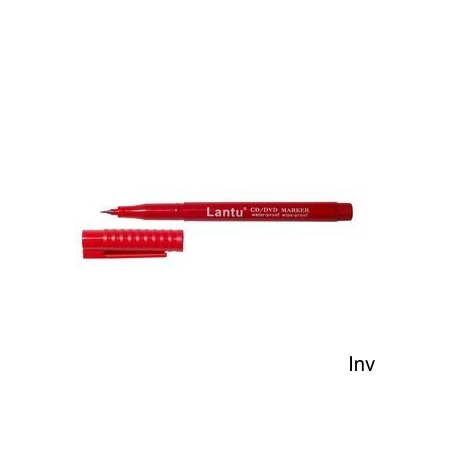Marker Lantu CD 0.4 S czerwony do pisania i rysowania na płytach i plastiku
