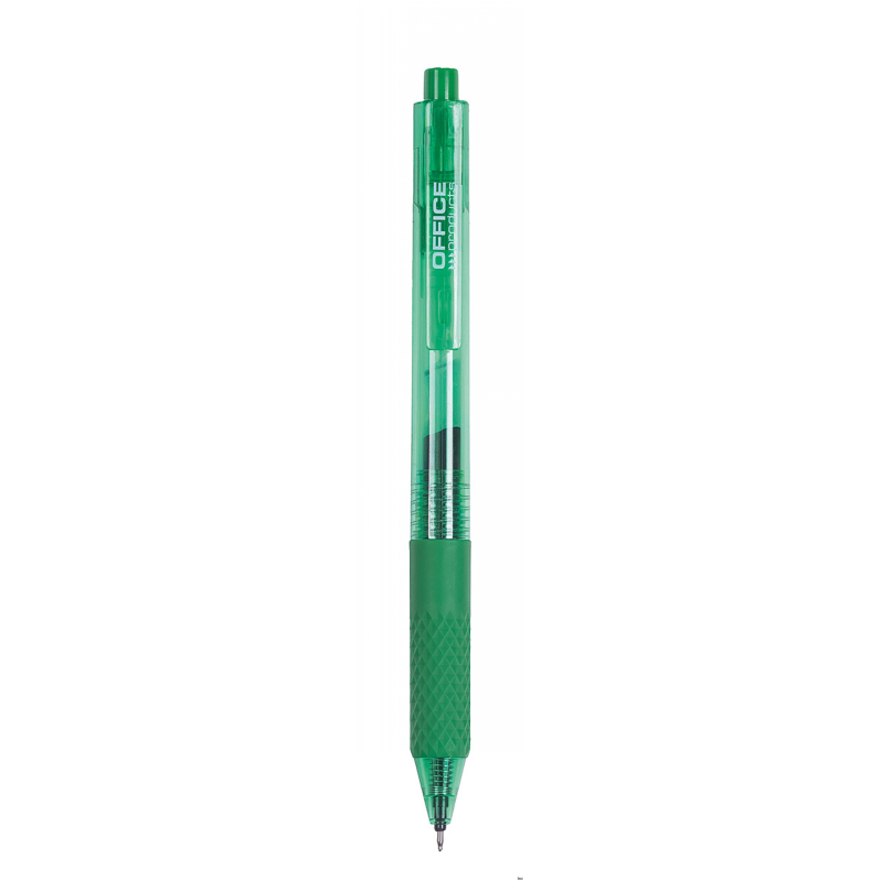Długopis automatyczny żelowy OFFICE PRODUCTS 0,25 mm zielony