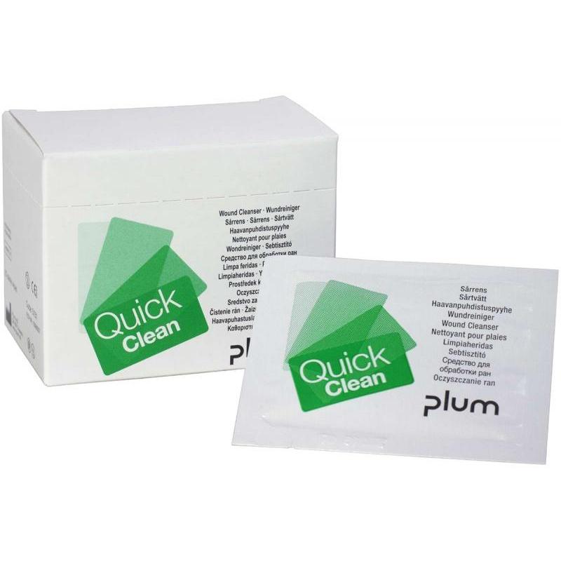 Chusteczki do oczyszczania ran PLUM QuickClean, 20 szt.