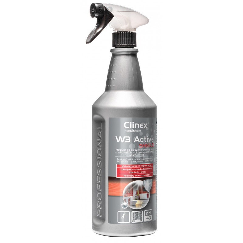Preparat CLINEX W3 Active Shield, do mycia sanitariatów i łazienek, 1l
