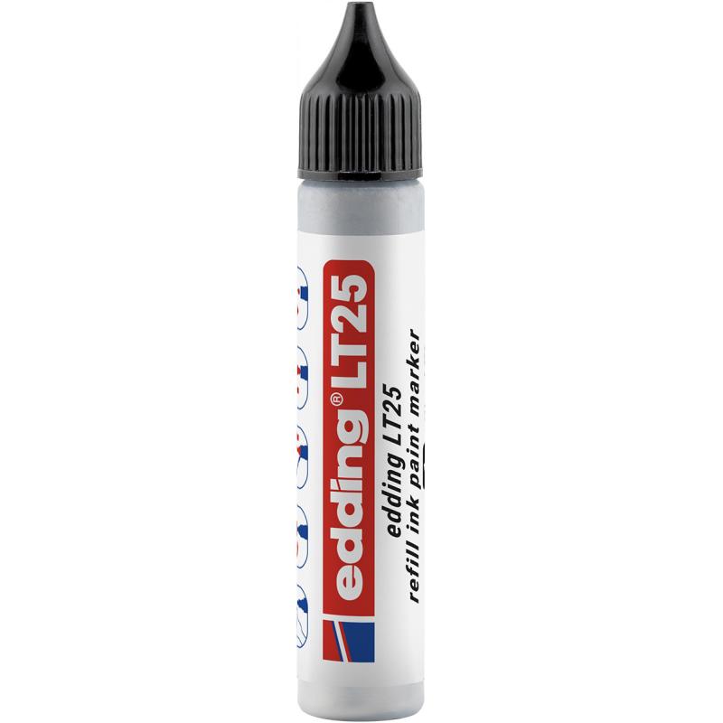 Tusz do uzupełniania markerów olejowych e-LT 25 ECOLINE, EDDING, srebrny