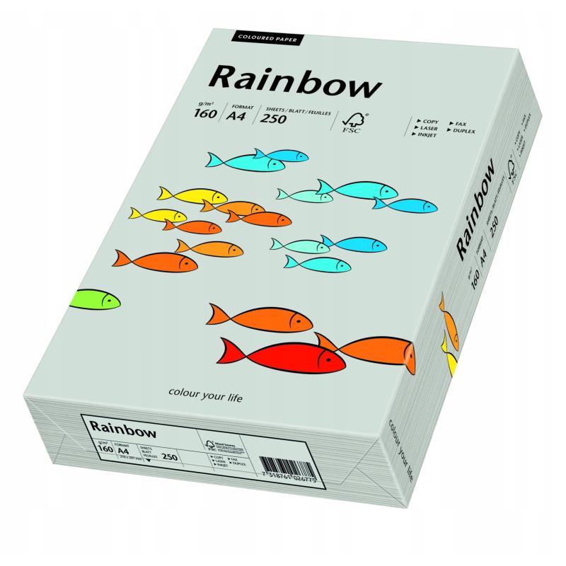 Papier Xero A4 160g szary R96 Rainbow