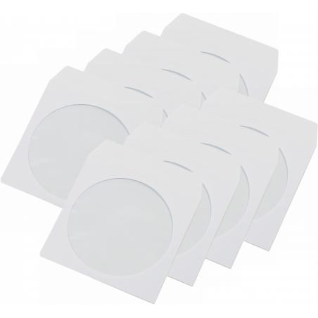 Koperta CD NC biała 80g z okienkiem 124x127 mm (1000 sztuk)
