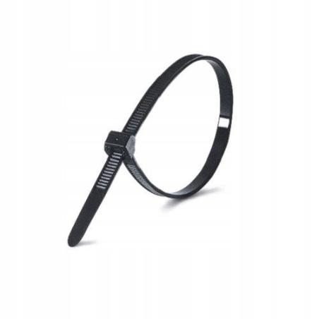 Defenzo opaski zaciskowe czarne 300x3,6mm (100 sztuk)