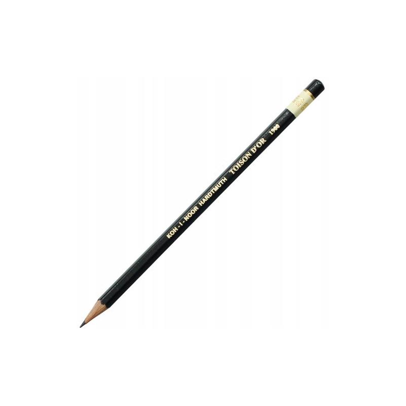 Ołówek grafitowy Koh-i-noor 8B-8H, 12 sztuk w metalowej kasetce, Art Toison D'or, do rysunku i grafiki