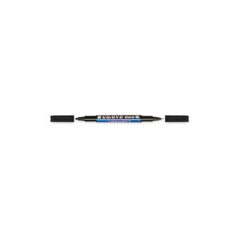 Marker dwustronny Granit M830 czarny do CD/DVD