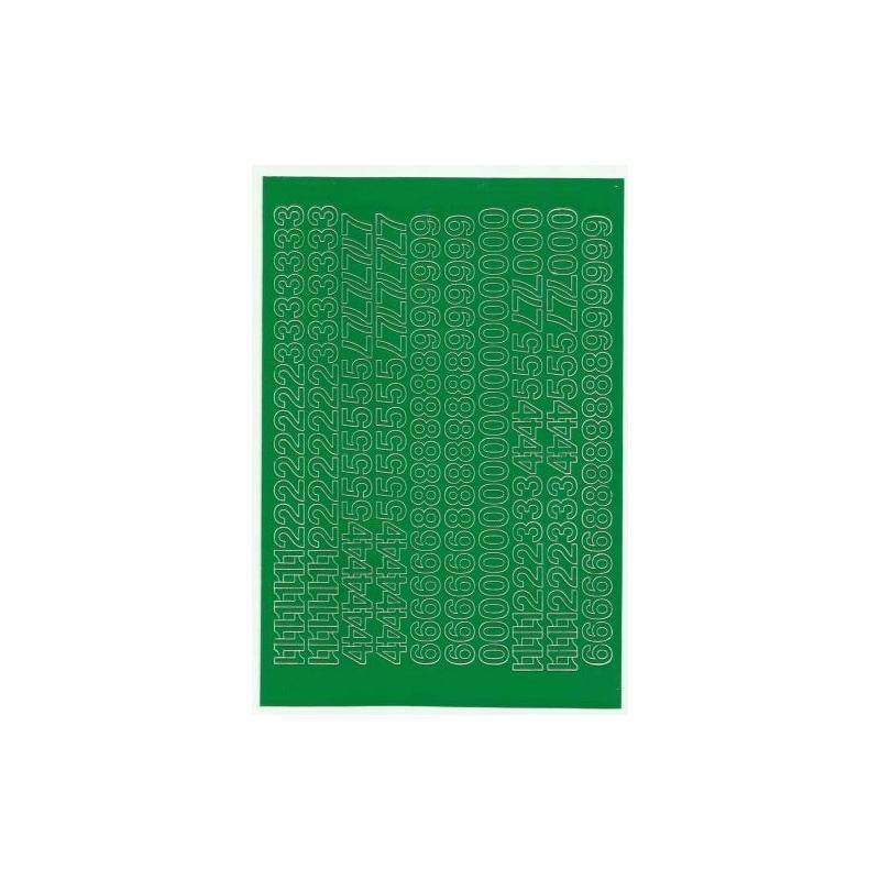 Cyfry samoprzylepne 1cm (8) zielone Artdruk
