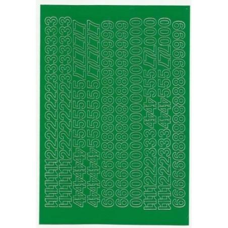 Cyfry samoprzylepne 1cm (8) zielone Artdruk