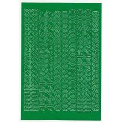 Cyfry samoprzylepne 1cm (8) zielone Artdruk