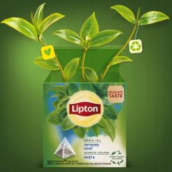 Lipton Herbata Zielona Piramidka Miętowa 20 torebek