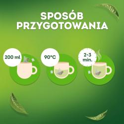 Lipton Herbata Zielona Piramidka Miętowa 20 torebek
