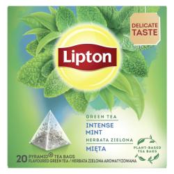 Lipton Herbata Zielona Piramidka Miętowa 20 torebek