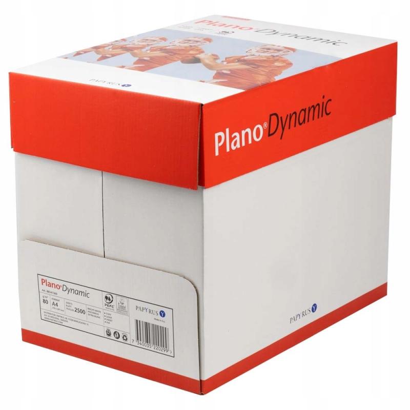 Papier xero A4 80g PLANO DYNAMIC białość 161 karton 5 ryz Papyrus