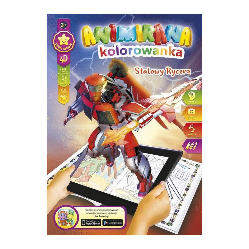 Kolorowanka A4 4D Stalowy Rycerz Panta Plast