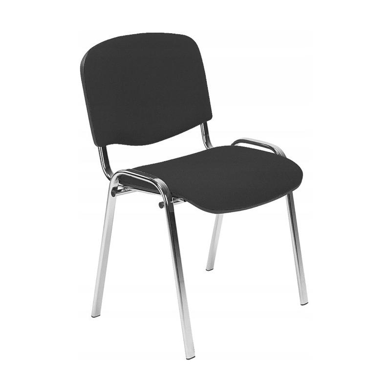 Krzesło konferencyjne ISO chrome C38 szaro-czarny Nowy Styl