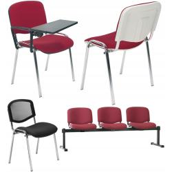 Krzesło konferencyjne ISO chrome C38 szaro-czarny Nowy Styl