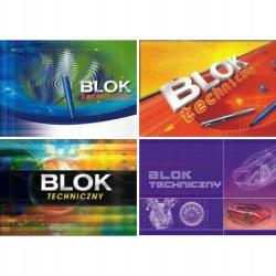 Blok techniczny biały A4 10 sztuk 160 g Kreska