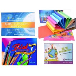 Blok techniczny biały A4 10 sztuk 160 g Kreska