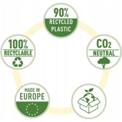 Koszulka Leitz Recycle A5 PP 100 mikronów opakowanie 25 sztuk do przechowywania dokumentów