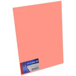 Brystol A4 170g różowy FLUO Kreska 20 sztuk