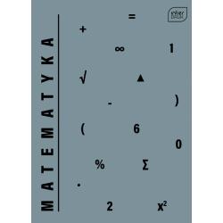 Zeszyt A5 60 kartek kratka Matematyka Hybrid Interdruk z okładką lakierowaną UV