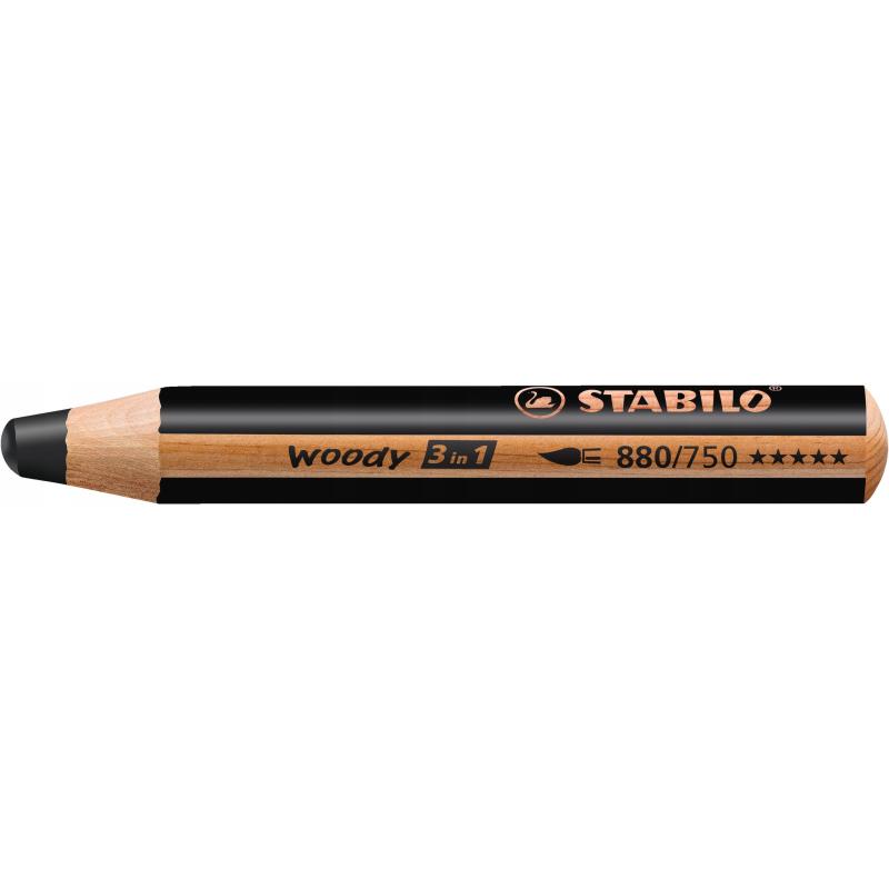 Kredka WOODY czarna 880/750 Stabilo