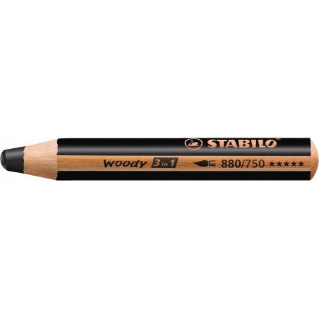 Kredka WOODY czarna 880/750 Stabilo