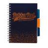 Kołozeszyt B5 200 stron kratka navy PUKKA Project Book Blush Strigo