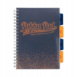 Kołozeszyt B5 200 stron kratka navy PUKKA Project Book Blush Strigo