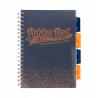 Kołozeszyt B5 200 stron kratka navy PUKKA Project Book Blush Strigo